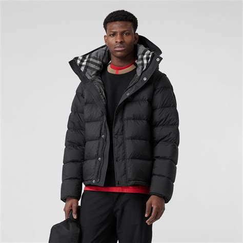 burberry detachable shearling trim down filled puffer coat|Men’s Puffer Jackets .